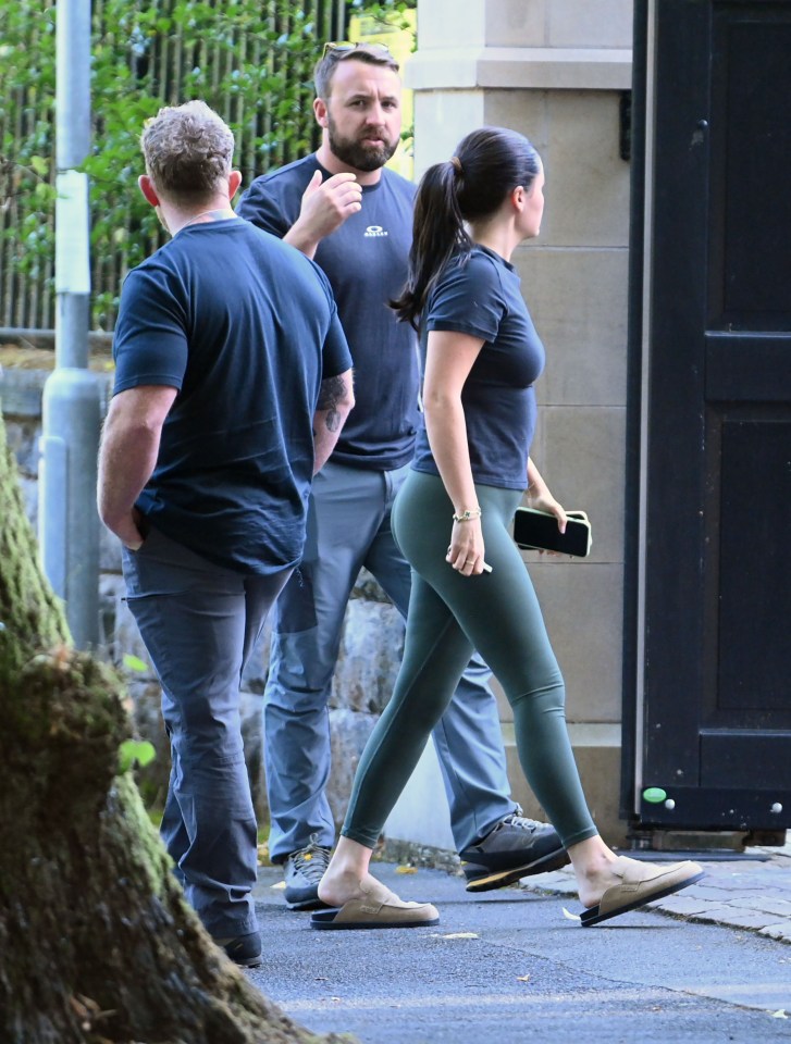 a man wearing a t-shirt that says ' the north face ' on it