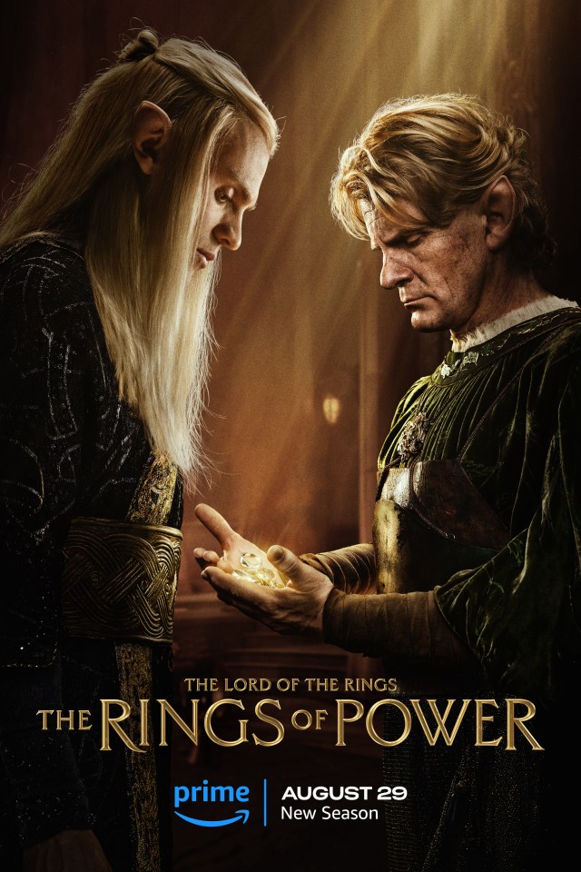 a poster for the lord of the rings the rings of power