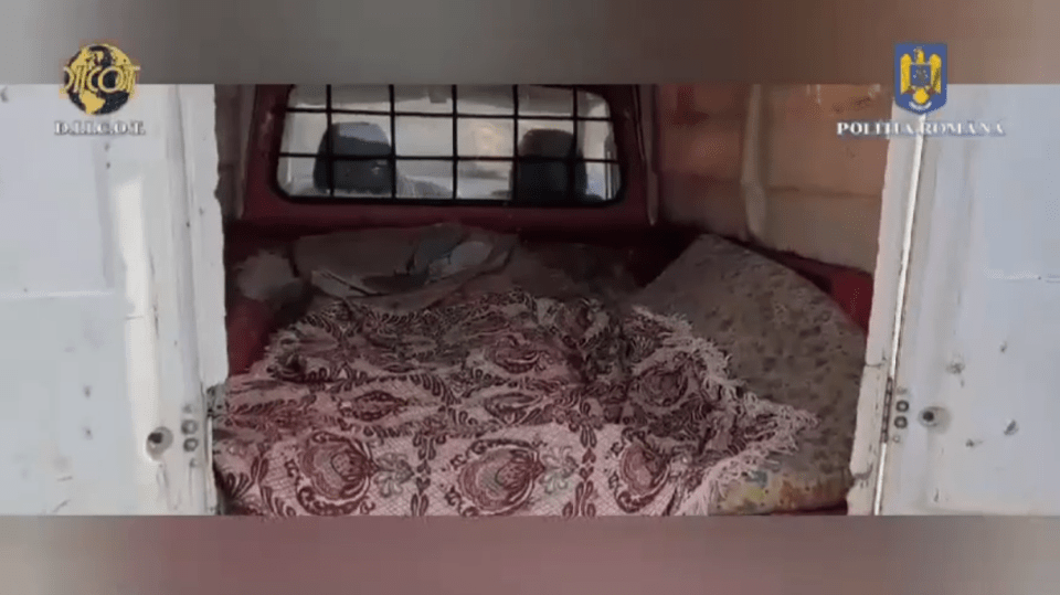 One bed for the victims was in the back of a truck