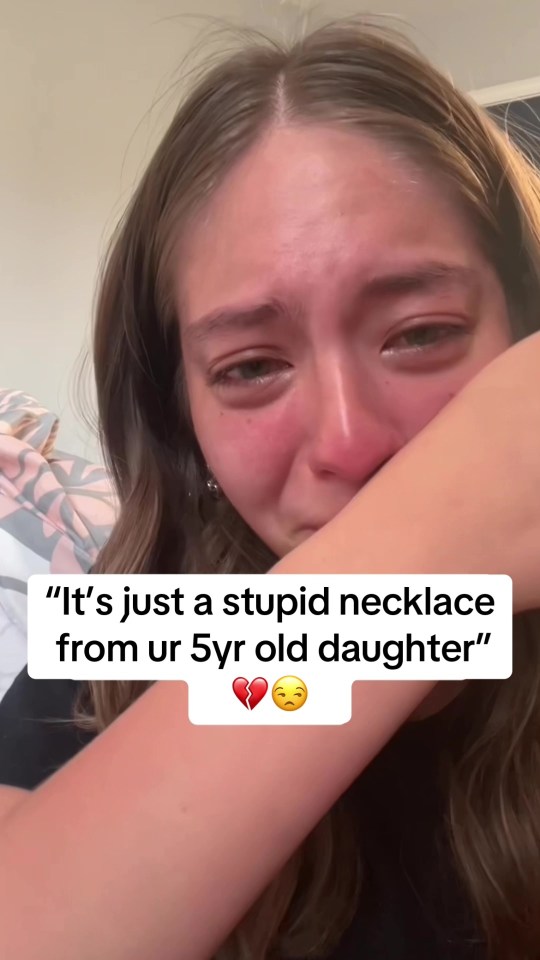 A mum shared her emotional reaction to a necklace gifted to her by her young daughter