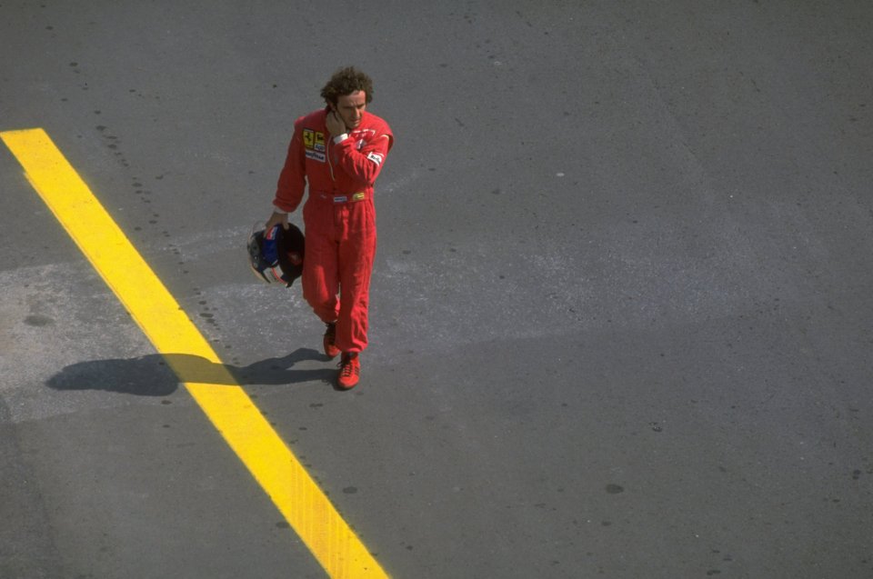 Prost retired from the 1990 Hungarian Grand Prix after his clutch seized and he spun off the track