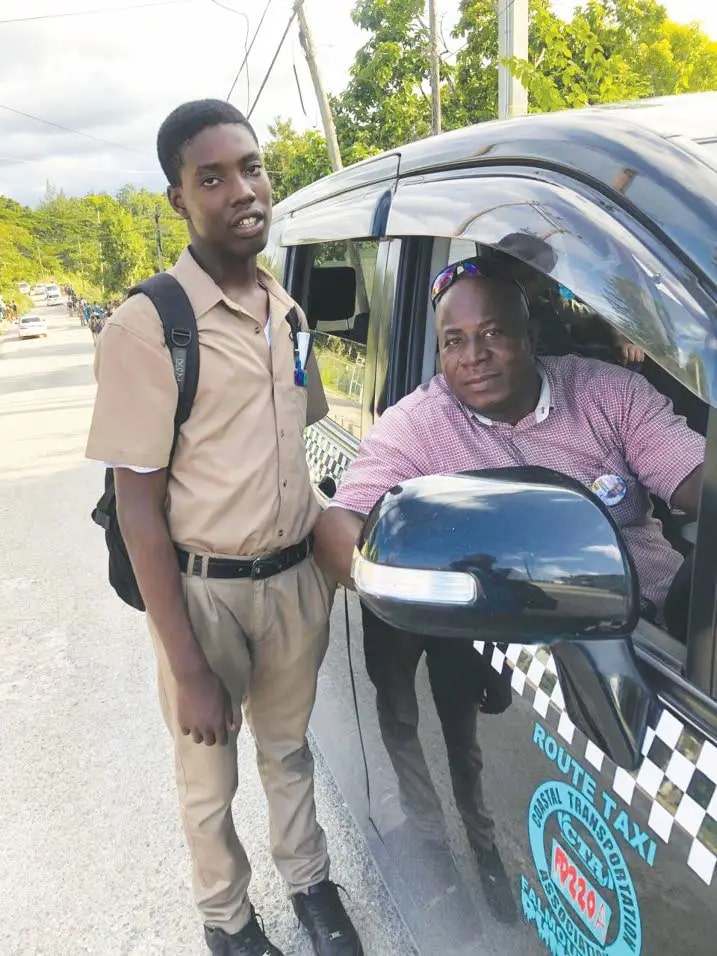 Jahmari with his heartbroken dad Michael Reid