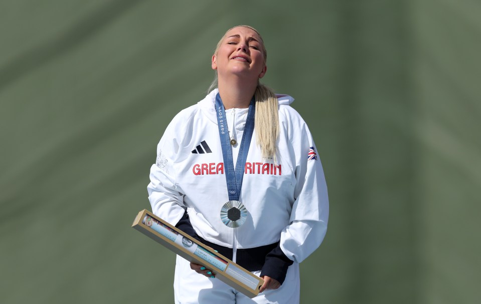 Amber Jo Rutter was full of emotion when she claimed her silver medal