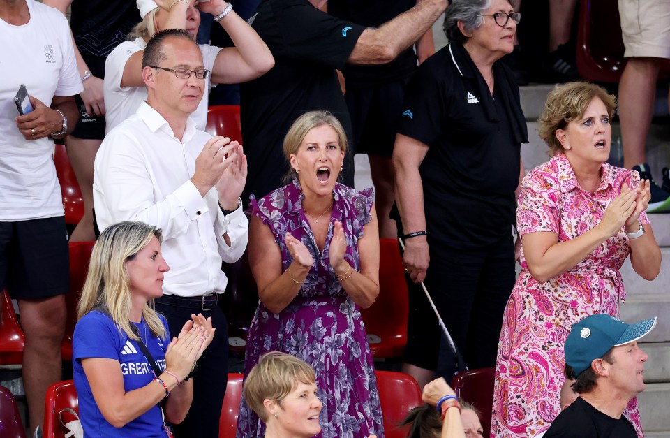 The Duchess roaring on Team GB's women