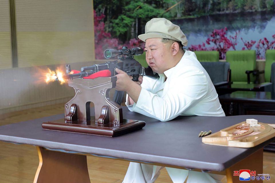 Kim Jong-un has been seen at a firing range