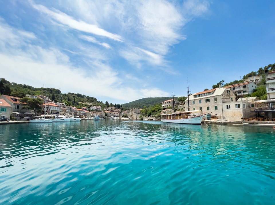 The only sandy beach on the island is called Šipkova Cove