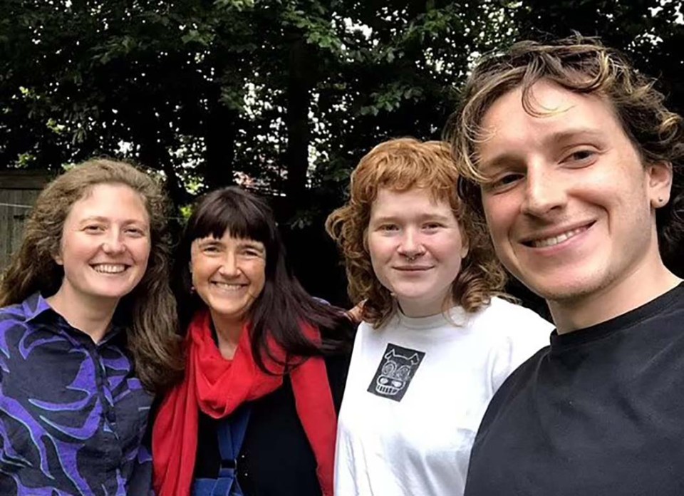 Four Just Stop Oil eco-zealots grin for a selfie before they were found near Manchester Airport’s perimeter fence