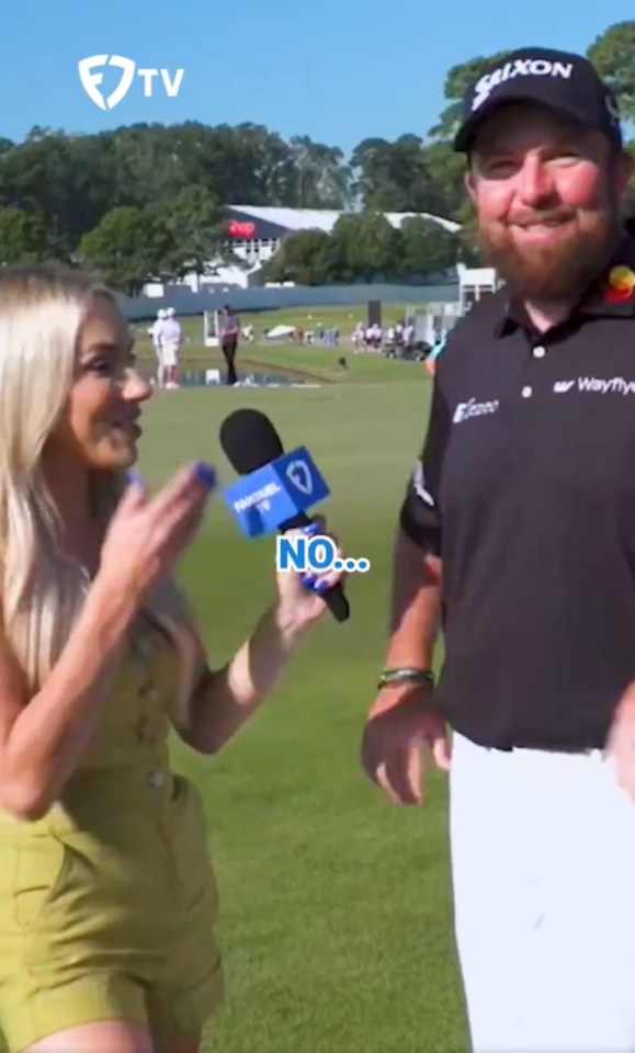 A golf reporter apologised to Shane Lowry after she admitted she did not know who Oasis are