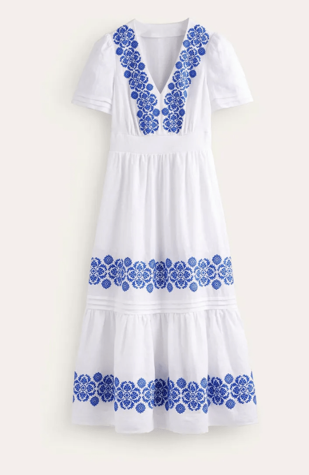 This stunning Boden Eve linen dress is £155 at Next