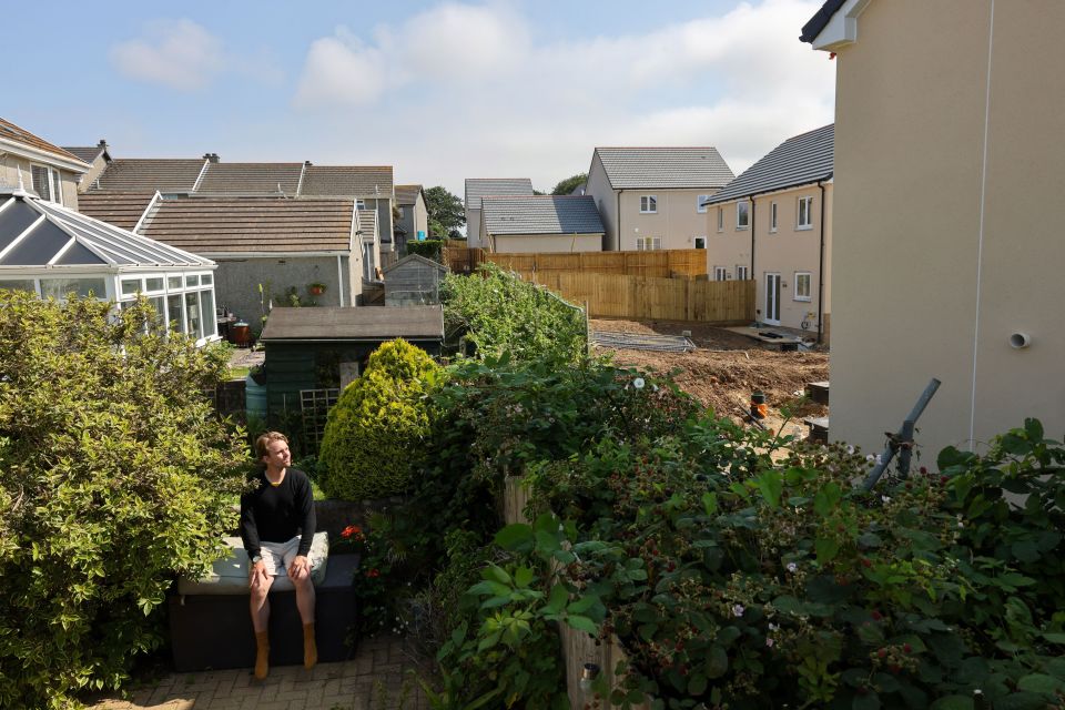 The houses now have windows that overlook the current neighbours' gardens