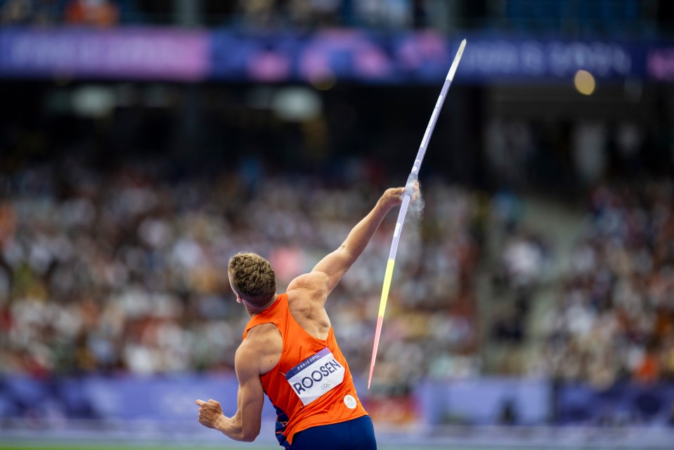 The Javelin portion of the athletics got underway on Sunday evening