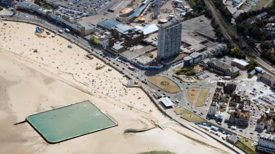 A trendy UK seaside lido has been named a listed attraction - but you can't swim in it