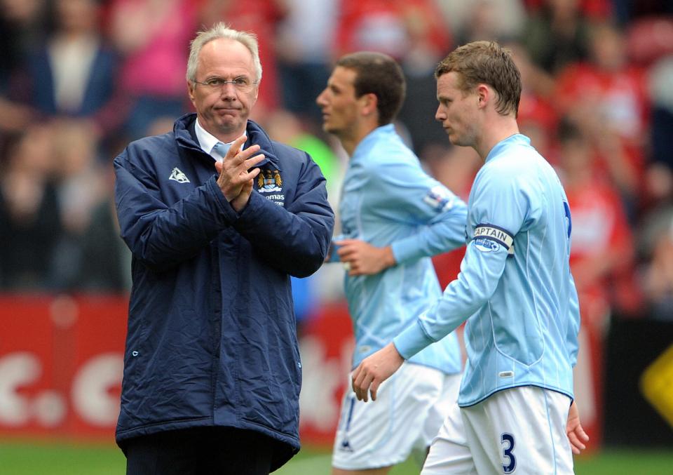 Former City manager Sven-Goran Eriksson has died aged 76