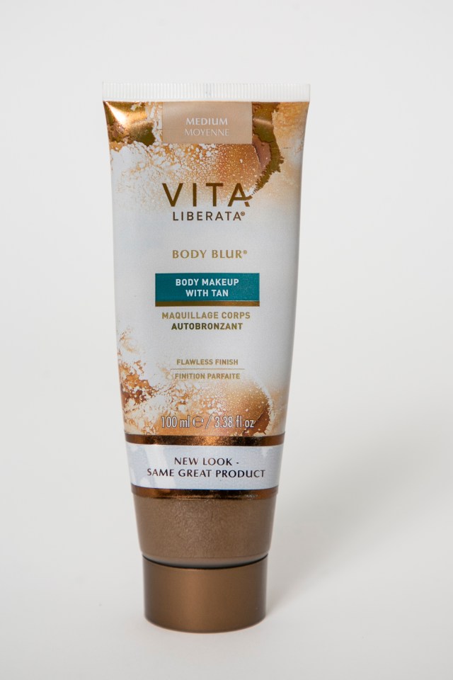 a bottle of vita liberata body blur lotion