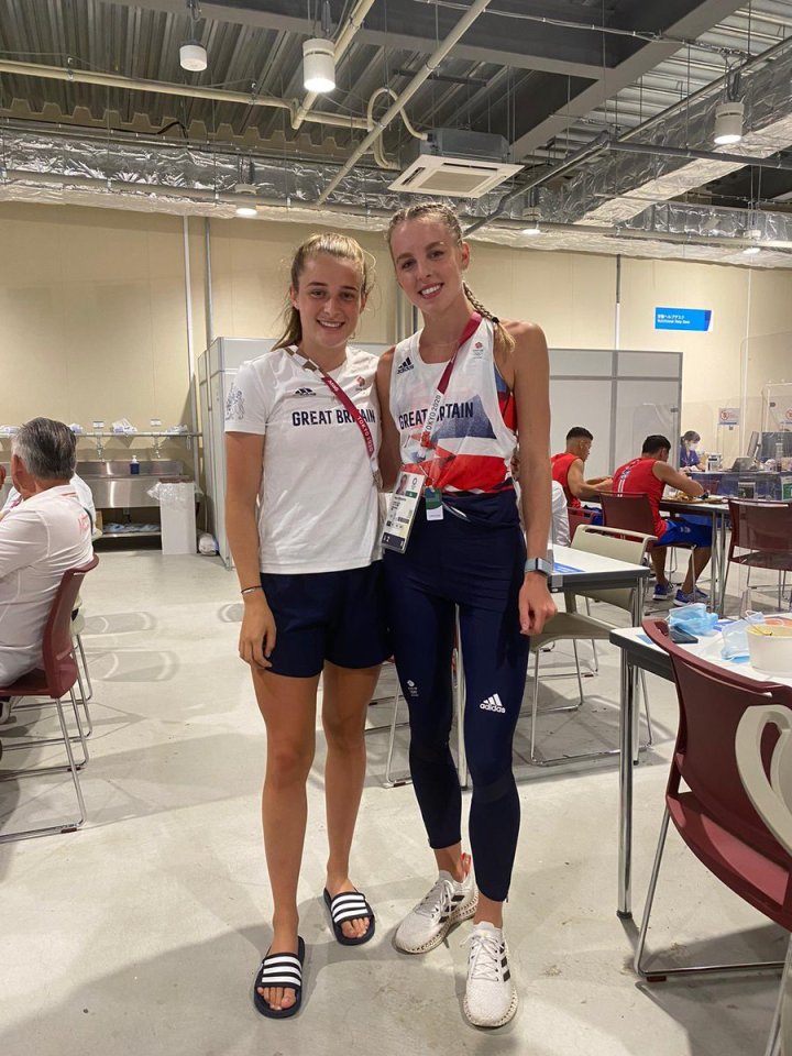 Ella Toone and Keely Hodgkinson in Team GB uniforms.