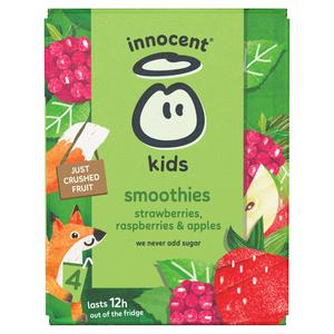 innocent kids smoothies strawberries , raspberries & apples