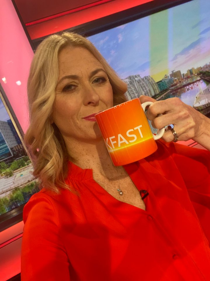 Rachel presented BBC Breakfast today