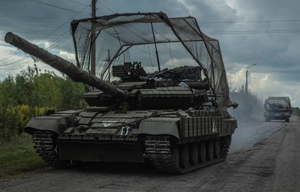 Ukrainian tanks rumble near the border with Kursk