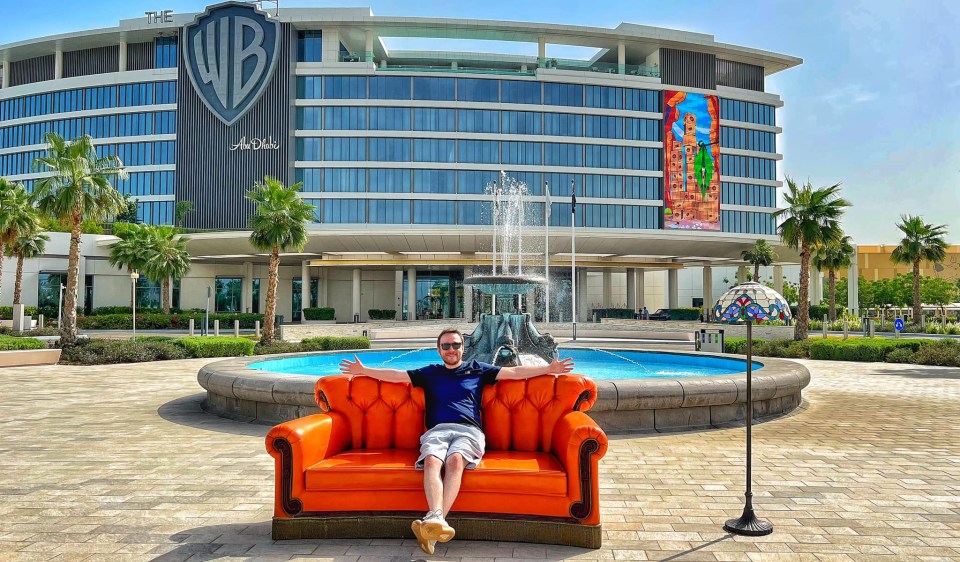 Sean at the Warner Brothers studios in California, USA