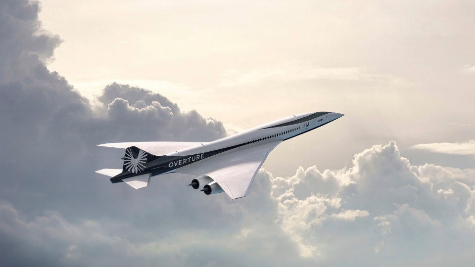 Concept pictures of the Overture plane which has been dubbed the 'Son of Concorde'