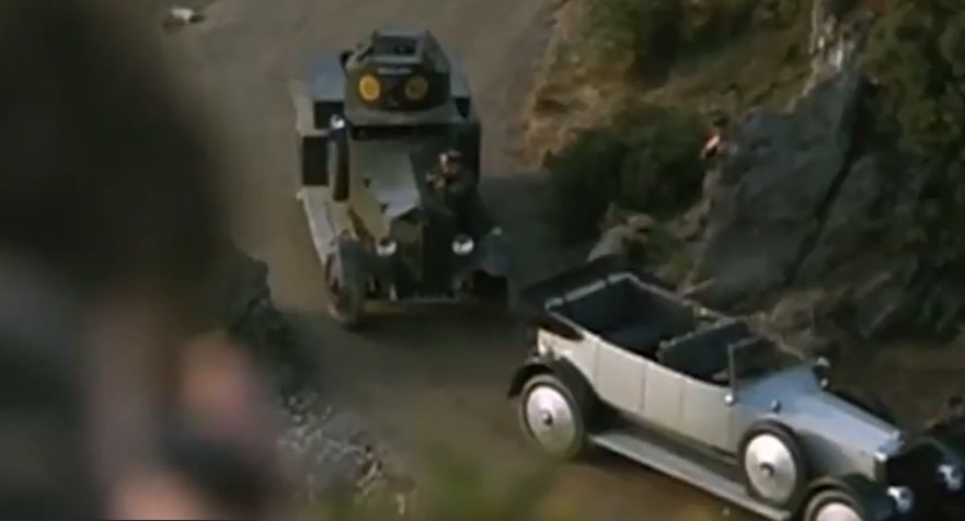 The Rolls can be seen in a violent scene in the film Michael Collins