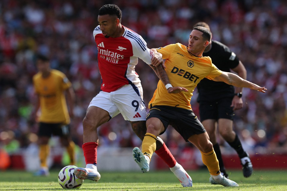 Daniel Podence came off the bench for Wolves against Arsenal at the weekend