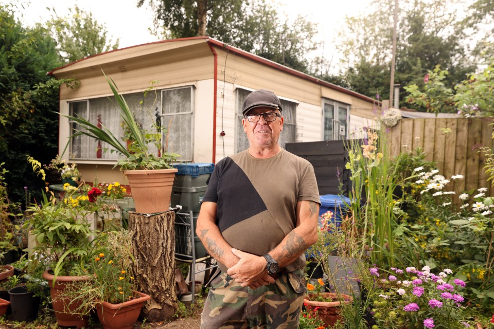 James Thompson, 68, lives in a caravan to cut costs but it's not enough