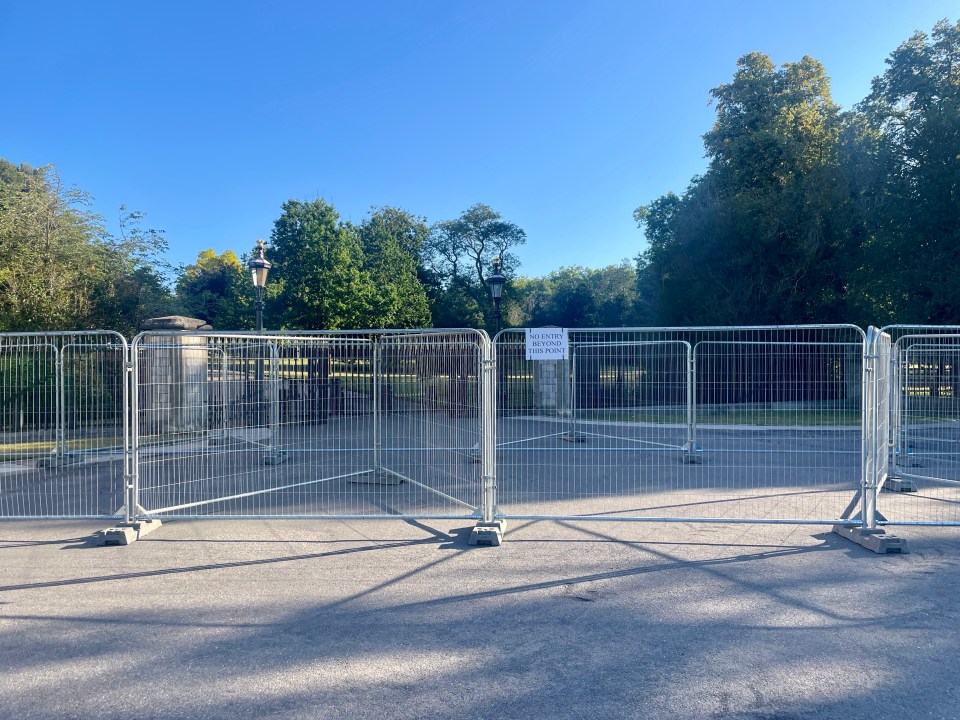 Extra security barriers have been put in place