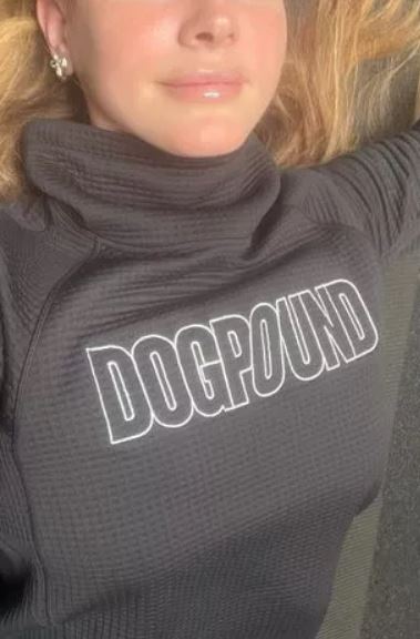 Lana was pictured wearing a Dogpound sweatshirt