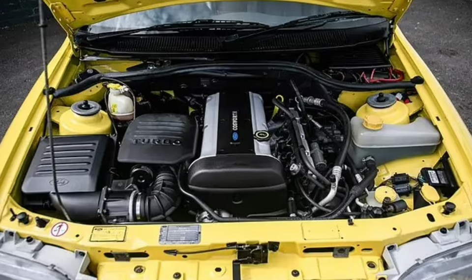 Under the hood is a Cosworth 2.0-litre 16v turbocharged engine