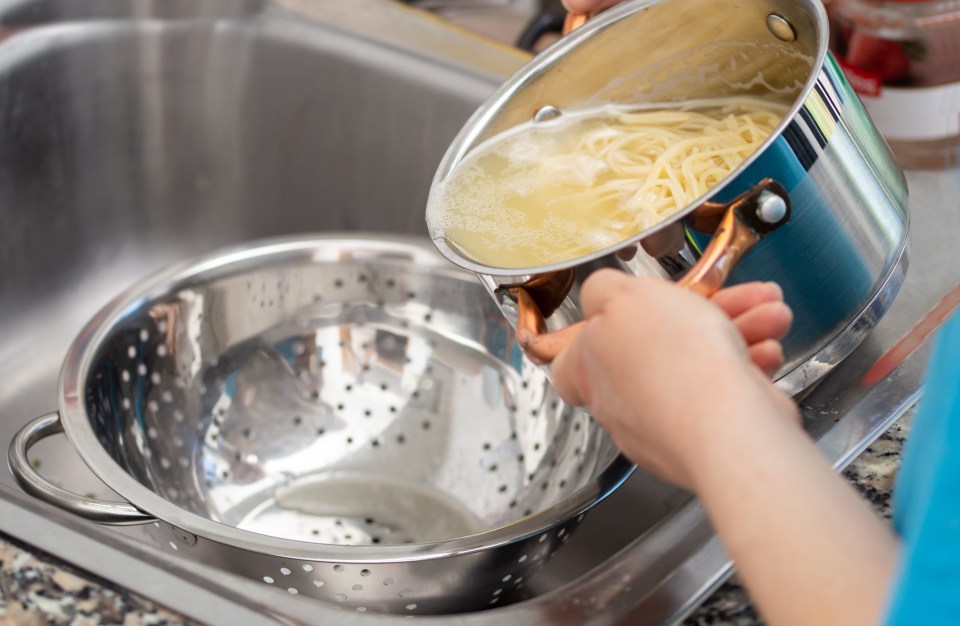 Marcus Samuelsson advised against running water over your pasta to remove the starch (stock image)