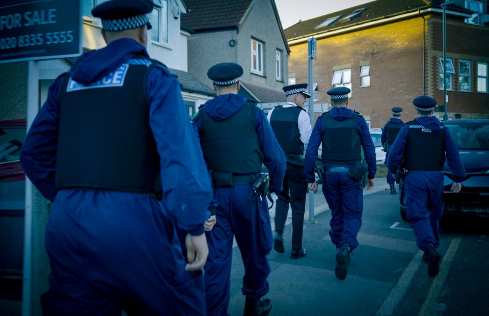 Cops carried out dawn raids after a week of violence