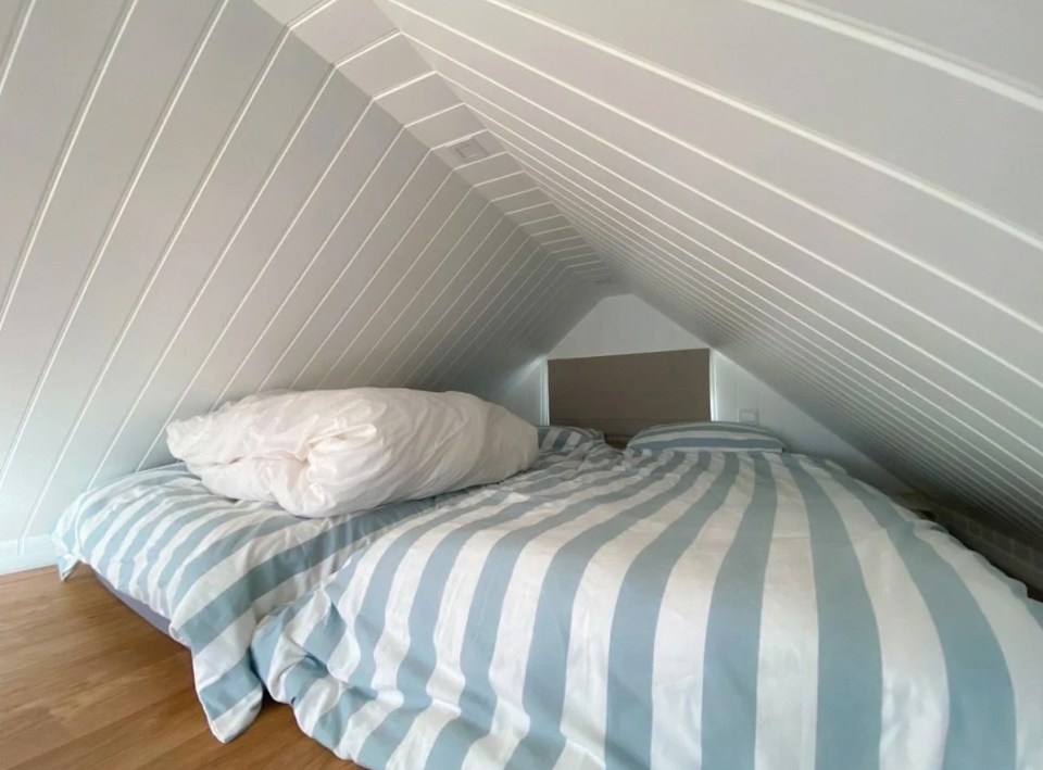 Full size beds are often in the top roof or as a pull out bed