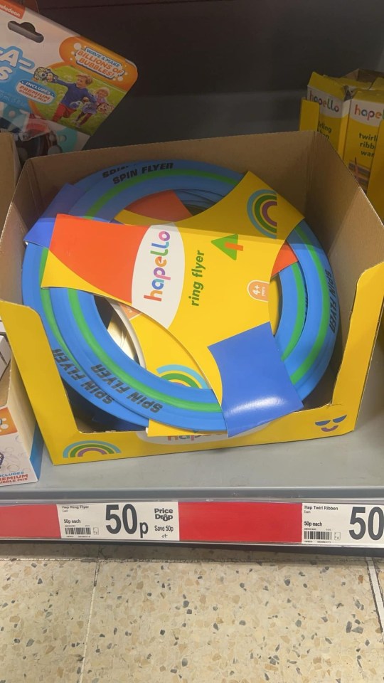 Asda's description says that the frisbee-style toy is a 'must-have for the beach, park or any open space'