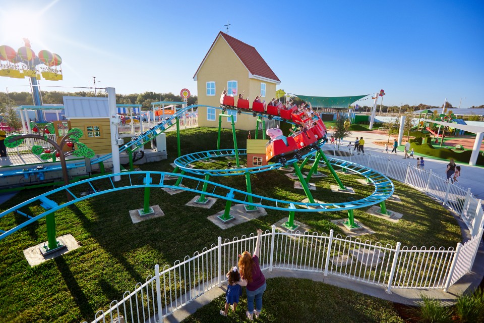 Daddy Pig's Roller Coaster is one of the main rollercoasters at the theme park