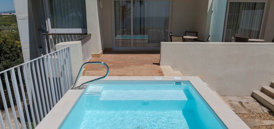 Some of the rooms even have private plunge pools