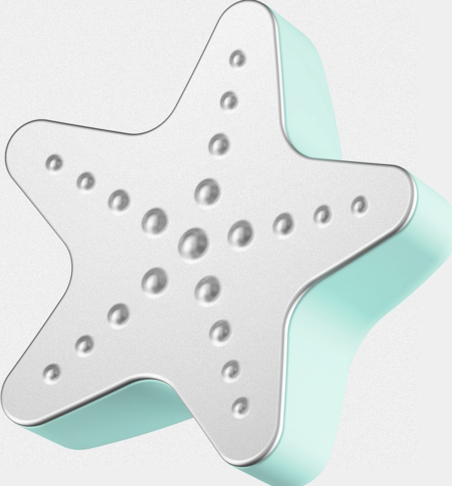 a starfish shaped object with holes in it