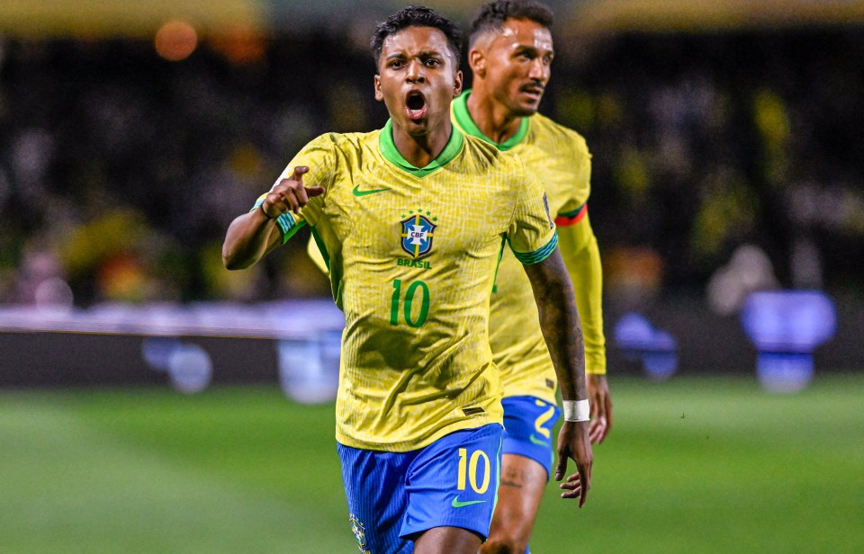 Rodrygo was named Man of the Match after scoring in Brazil's win over Ecuador