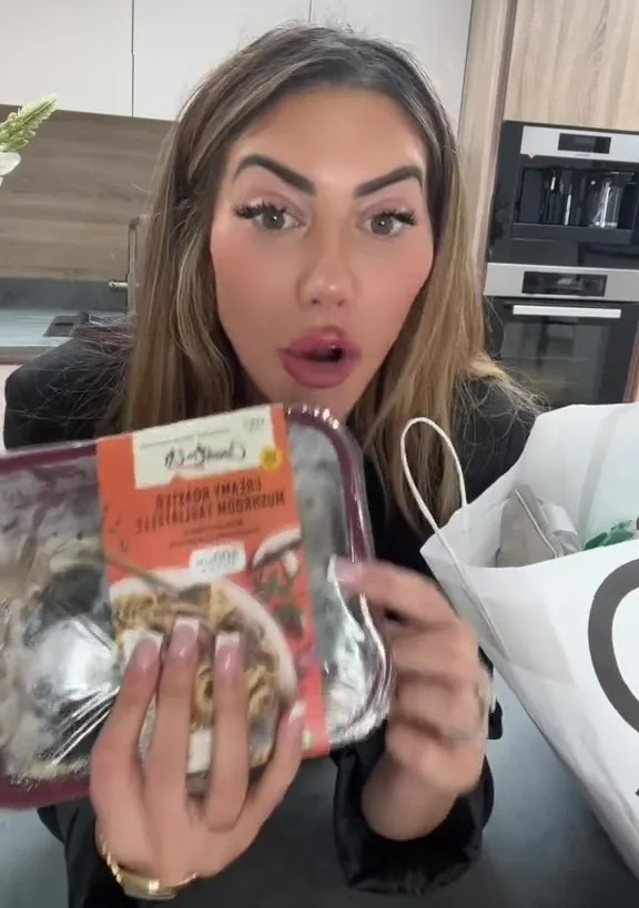 She managed to get a load of ready meals which were low in calories