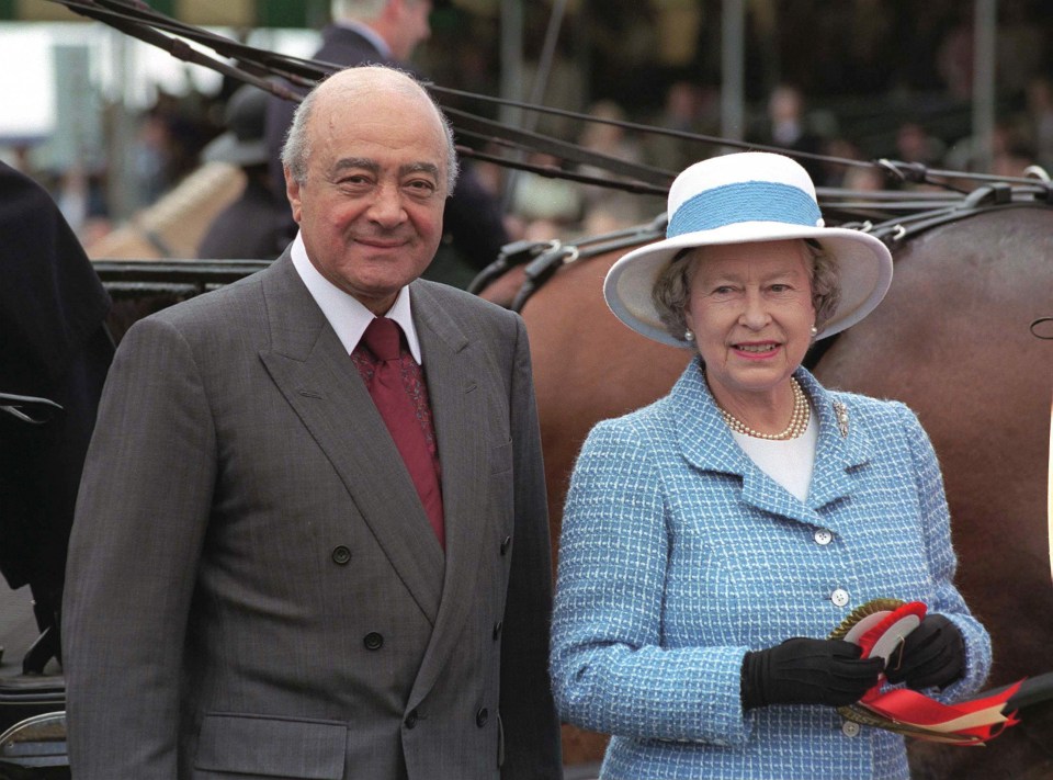 The Queen was reportedly warned about Al Fayed