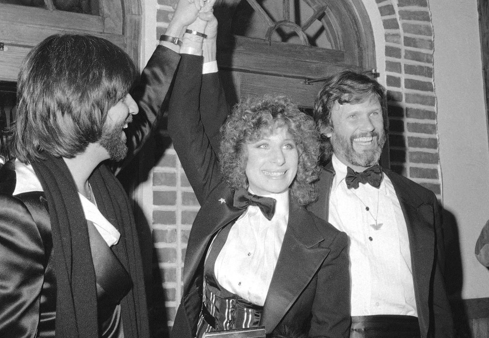 Barbra Streisand and Kris Kristofferson appear at a preview of their film