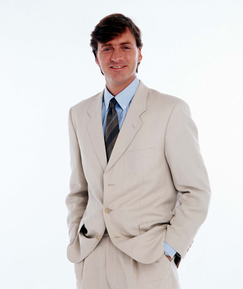 Richard boasted dark brown hair when he was a young journalist, in 1998