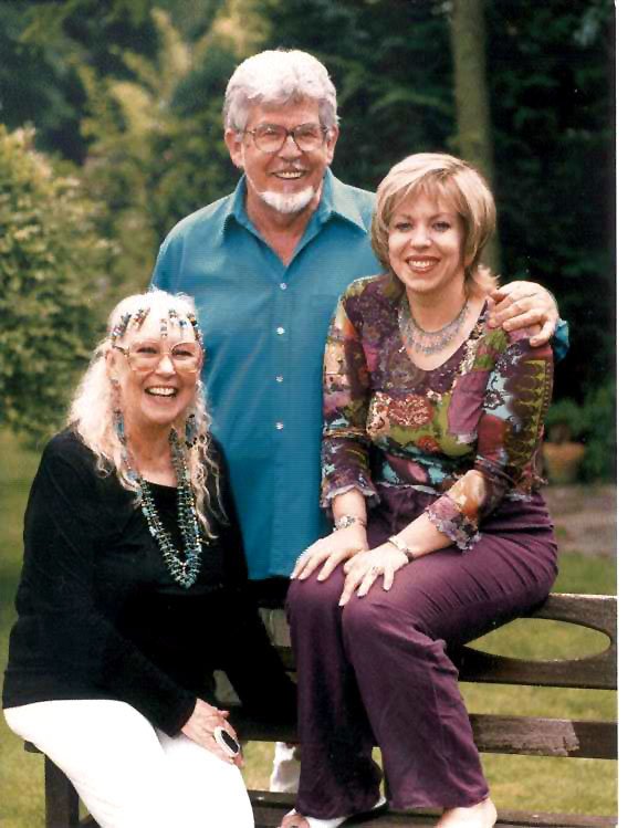 Harris with Hughes and their daughter Bindi in 2000