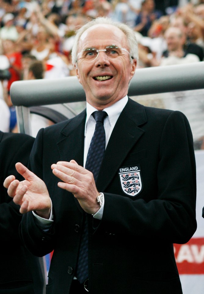 Sven had an affair with Faria when he was England manager in 2004