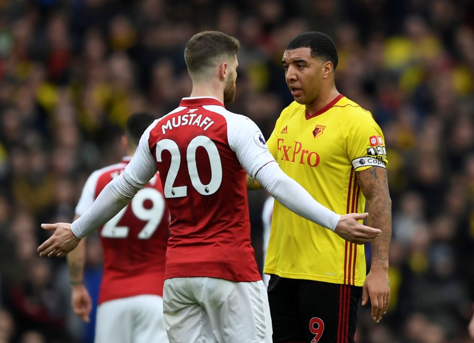 It came after Deeney helped Watford to 2-1 win over Arsenal