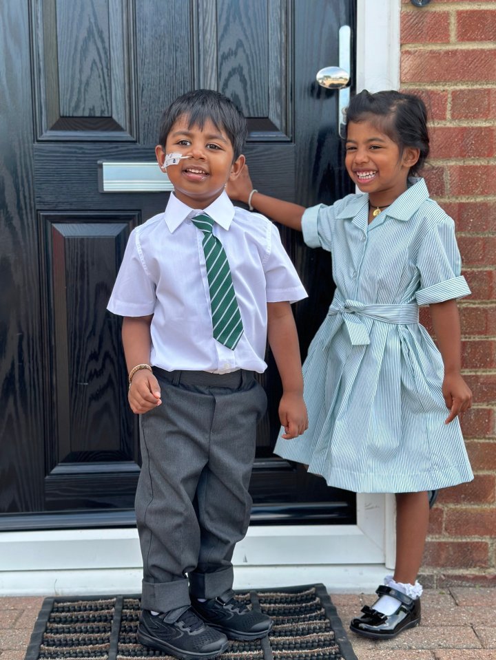 Noah Karunananthan is starting school for the first time after battling a rare type of cancer