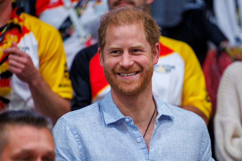 Prince Harry at a sitting volleyball game at the Invictus Games in September