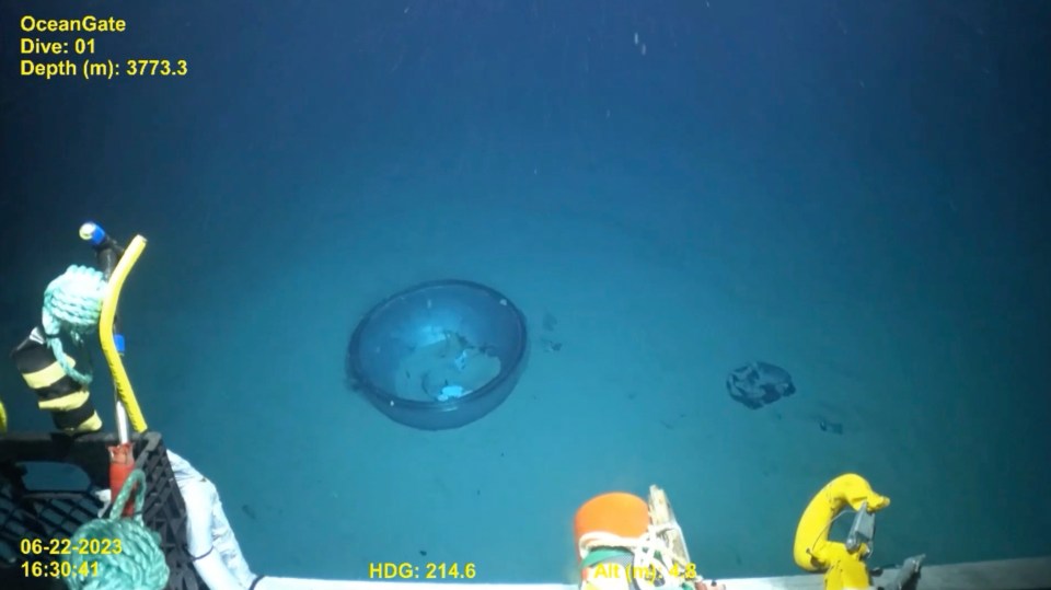 New video has been released of the remains of the Titan submersible