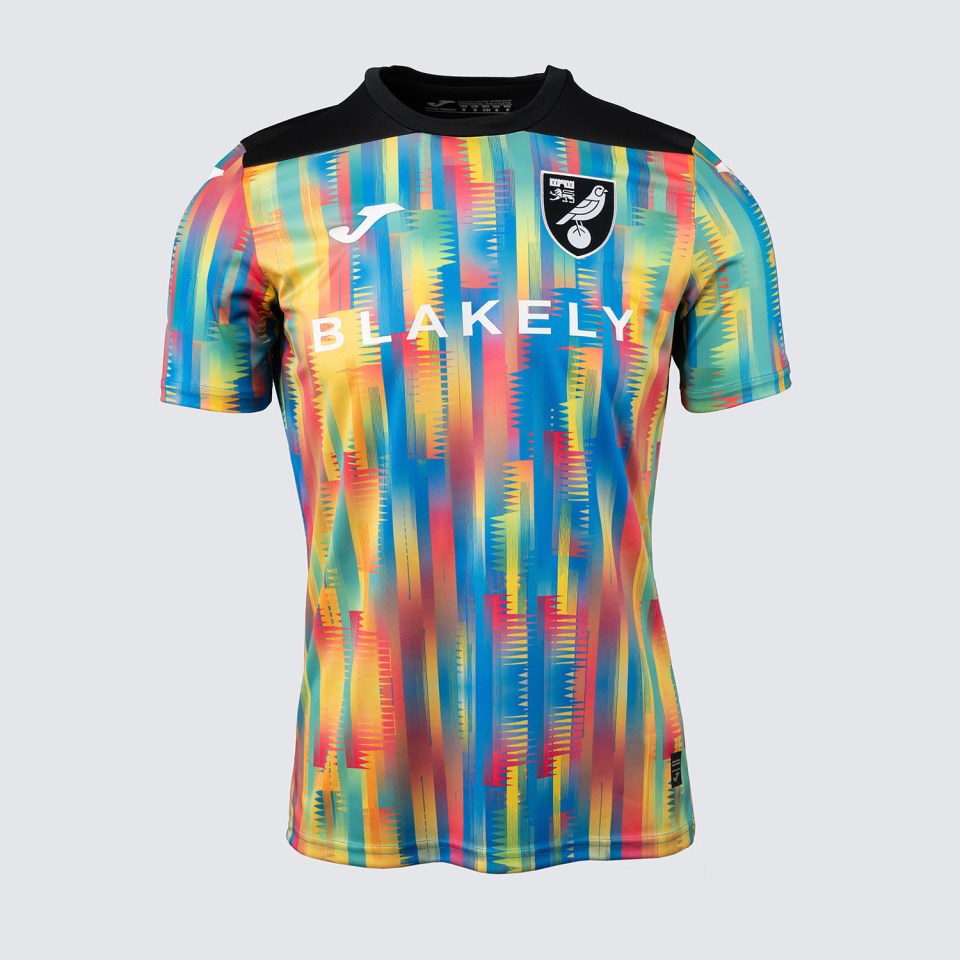 There is no excuse for this Norwich City multi-coloured goalie kit