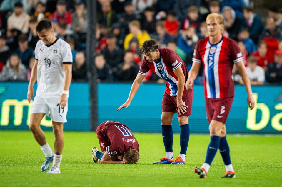 Martin Odegaard suffered an injury to his ankle on Monday